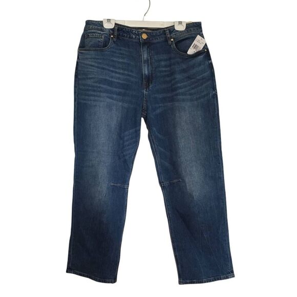 Kut From The Kloth Women’s Size 14 Blue High Rise Ashley Slouchy Barrel Jeans - Picture 1 of 7